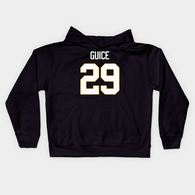 Derrius Guice Kids Hoodie by telutiga